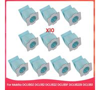 Ensemble de 10 sacs à poussière pour Makita DCL180Z, DCL182, DCL182Z, DCL181F, DCL182ZB et DCL180 (pièces de rechange)