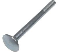 Ensemble de 100 vis à vis et à labour - M6x70mm - acier galvanisé - DIN 603 - pour la menuiserie et les projets de bricolage