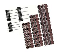 Ensemble de 102 Pièces de Bande de Ponçage, Tambour, Anneau de Ponçage Rotatif, Parfait pour le Meulage et le Polissage, Outil Idéal pour Dremel Rotatif
