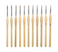 Ensemble De 11 Pinceaux Fins Pour Aquarelle Et Pinceaux À Poils Fins Pour Peinture À L'huile