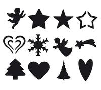 Ensemble de 12 poinçons de Noël