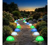 Lot de 15 lampes LED décoratives demi-sphère Parc Effet Cour Lampes IP44 Projecteurs extérieurs