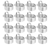 Ensemble de 15 pièces Kochring, en acier inoxydable, diamètre 8 cm, idéal pour les desserts