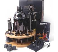 Ensemble de 16 pièces comprenant un shaker et des accessoires pour la préparation de cocktails