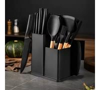 Ensemble de 19 pièces couteaux de cuisine et ustensiles en silicone