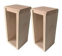 Ensemble de 2 Blocs Couteaux en bois Fackelmann Boissellerie