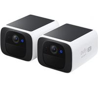 Ensemble de 2 caméras de surveillance eufy SoloCam S220, résolution 2K, sans fil, panneau solaire, IP67
