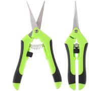 Ensemble de 2 ciseaux multifonctions Unyqoos® pour le jardin et la récolte, lames en acier inoxydable de 5 cm, longueur totale de 16,5 cm, manche de 11,5 cm, avec système de verrouillage, design ergon