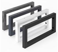 Ensemble de 2 consoles murales pour lavabo, couleur noire