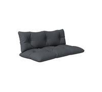 Outsunny Ensemble de 2 coussins d'extšŠrieur pour banquette canapšŠ 1 coussin d'assise et 1 coussins de dossier polyester gris