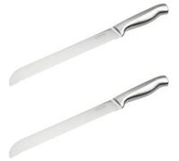 Ensemble de 2 Couteaux à pain en inox 33,5 cm en tout Nirosta Inox