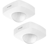 Ensemble de 2 détecteurs de présence pour plafond, angle de détection 360°, modèle "Tim", détecteur de présence à fixer en surface, portée de 10 mètres, détecteur de mouvement pour intérieur et extéri