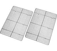 Ensemble de 2 étagères pour four/gril Famanu (30x43 cm) en acier inoxydable