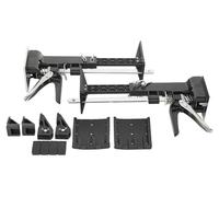 Ensemble de 2 leviers pour meubles - Supports de montage pour meubles suspendus - Hauteur réglable de 0 à 23 cm - Capacité de charge de 50 à 70 kg - Acier inoxydable robuste