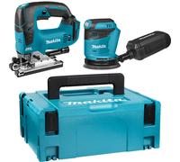 ensemble de 2 machines 18v LXT - Scie sauteuse DJV182 + Ponceuse excentrique DB O180 - MAKITA - sans batterie ni chargeur - 1 MAKPAC - DLX2276J