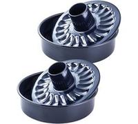Ensemble de 2 Moules à manqué et savarin double fond 28 cm Dr. Oetker Back Liebe