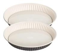 Ensemble de 2 Moules à tarte quiche 28 cm en email Dr. Oetker Exclusive