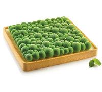 Ensemble de 2 moules en silicone Unyqoos® pour gâteaux – forme rectangulaire à bulles avec anneau à gâteau | Silicone LSR, plage de température de -60 à 230 °C, adaptés au four, au micro-ondes, au con