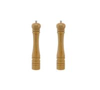 Ensemble de 2 Moulins à poivre manuel - FACKELMANN PROFESIONAL - Couleur bois - 32 cm