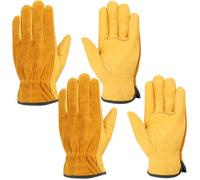 Ensemble de 2 Paires de Gants de Travail Résistants Gants Professionnels Anti Coupure pour Construction Manutention(M)