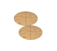 Ensemble de 2 Planches à pizza avec rainures de coupe, Ø 32 cm