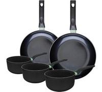 Ensemble de 2 poêles de 28 et 30 cm et 3 casseroles 16, 18 et 20 cm Fackelmann Brandao