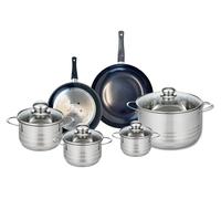 Ensemble de 2 Poêles de cuisson 20 et 24 cm et 4 faitouts 12, 14, 16 et 24 cm Elo Prima Brillant