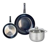 Ensemble de 2 Poêles de cuisson 20 et 28 cm et 1 faitout 20 cm Elo Prima Brillant