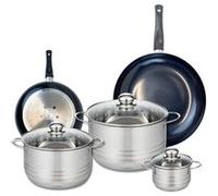 Ensemble de 2 Poêles de cuisson 20 et 28 cm et 3 faitouts 12, 20 et 24 cm Elo Prima Brillant