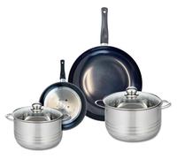 Ensemble de 2 Poêles de cuisson 20 et 32 cm et 2 faitouts 20 et 24 cm Elo Prima Brillant