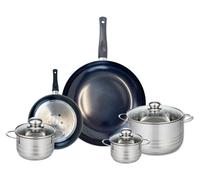 Ensemble de 2 Poêles de cuisson 20 et 32 cm et 3 faitouts 12, 14 et 20 cm Elo Prima Brillant