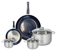 Ensemble de 2 Poêles de cuisson 20 et 32 cm et 3 faitouts 12, 14 et 24 cm Elo Prima Brillant