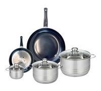 Ensemble de 2 Poêles de cuisson 20 et 32 cm et 3 faitouts 12, 20 et 24 cm Elo Prima Brillant
