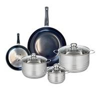 Ensemble de 2 Poêles de cuisson 20 et 32 cm et 3 faitouts 14, 20 et 24 cm Elo Prima Brillant