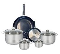 Ensemble de 2 Poêles de cuisson 20 et 32 cm et 4 faitouts 12, 14, 20 et 24 cm Elo Prima Brillant