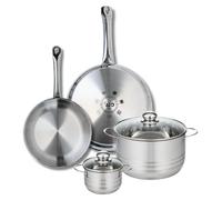 Ensemble de 2 Poêles de cuisson 24 et 28 cm et 2 faitouts 12 et 20 cm Elo Profi Brillant