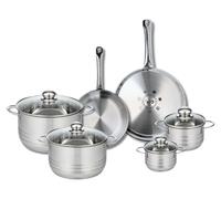 Ensemble de 2 Poêles de cuisson 24 et 28 cm et 4 faitouts 12, 14, 20 et 24 cm Elo Profi Brillant
