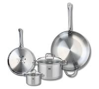 Ensemble de 2 Poêles de cuisson 24 et 32 cm et 2 faitouts 12 et 20 cm Elo Profi Citrin