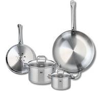 Ensemble de 2 Poêles de cuisson 24 et 32 cm et 2 faitouts 14 et 20 cm Elo Profi Citrin