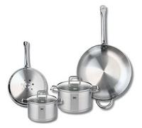 Ensemble de 2 Poêles de cuisson 24 et 32 cm et 2 faitouts 16 et 20 cm Elo Profi Citrin