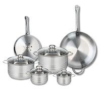 Ensemble de 2 Poêles de cuisson 24 et 32 cm et 4 faitouts 12, 14, 20 et 24 cm Elo Profi Brillant