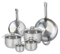 Ensemble de 2 Poêles de cuisson 24 et 32 cm et 4 faitouts 12, 16, 20 et 24 cm Elo Profi Brillant