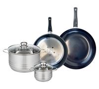 Ensemble de 2 Poêles de cuisson 28 et 32 cm et 2 faitouts 14 et 24 cm Elo Prima Brillant
