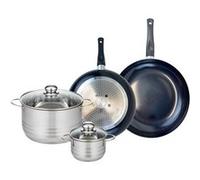 Ensemble de 2 Poêles de cuisson 28 et 32 cm et 2 faitouts 14 et 24 cm Elo Prima Brillant