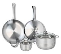 Ensemble de 2 Poêles de cuisson 28 et 32 cm et 2 faitouts 14 et 24 cm Elo Profi Brillant