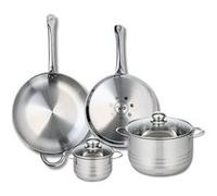 Ensemble de 2 Poêles de cuisson 28 et 32 cm et 2 faitouts 14 et 24 cm Elo Profi Brillant