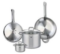 Ensemble de 2 Poêles de cuisson 28 et 32 cm et 2 faitouts 14 et 26 cm Elo Profi Citrin