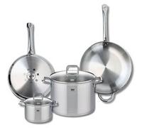 Ensemble de 2 Poêles de cuisson 28 et 32 cm et 2 faitouts 16 et 26 cm Elo Profi Citrin