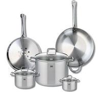 Ensemble de 2 Poêles de cuisson 28 et 32 cm et 3 faitouts 12, 16 et 26 cm Elo Profi Citrin