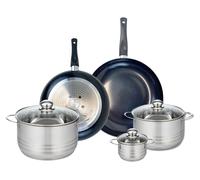 Ensemble de 2 Poêles de cuisson 28 et 32 cm et 3 faitouts 12, 20 et 24 cm Elo Prima Brillant